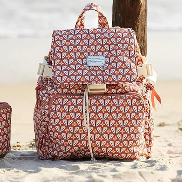 Balo Nữ Venuco Khóa Cài Backpack R18B223 Màu Đỏ