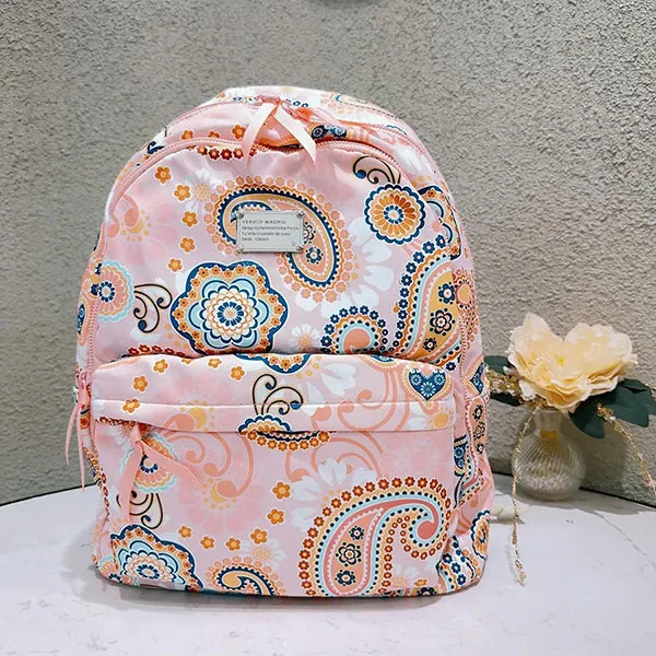 Balo Nữ Venuco Khóa Kéo Backpack P30B224 Màu Hồng