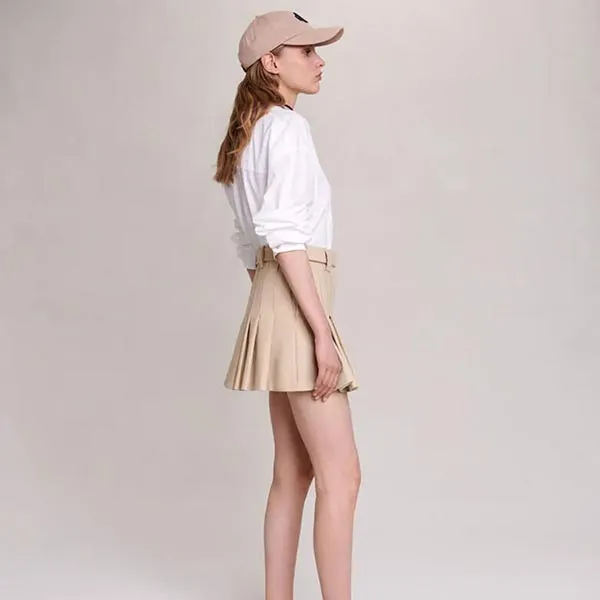 Chân Váy Nữ Maje In Beige MFPJU01055 Màu Be Size 38 - Thời trang - Vua Hàng Hiệu