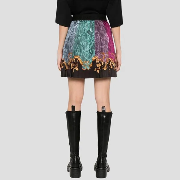 Chân Váy Nữ Versace Jeans Couture Black With Baroque Printed 77HAE8P1NS545477 Phối Màu Size 40 - Thời trang - Vua Hàng Hiệu