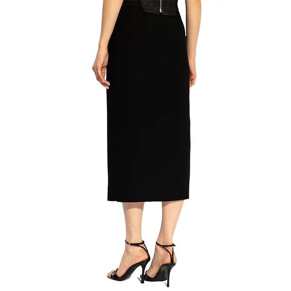 Chân Váy Versace Jeans Couture Black Skirt With Logo 77HAE806 N0230 899 Màu Đen Size 38