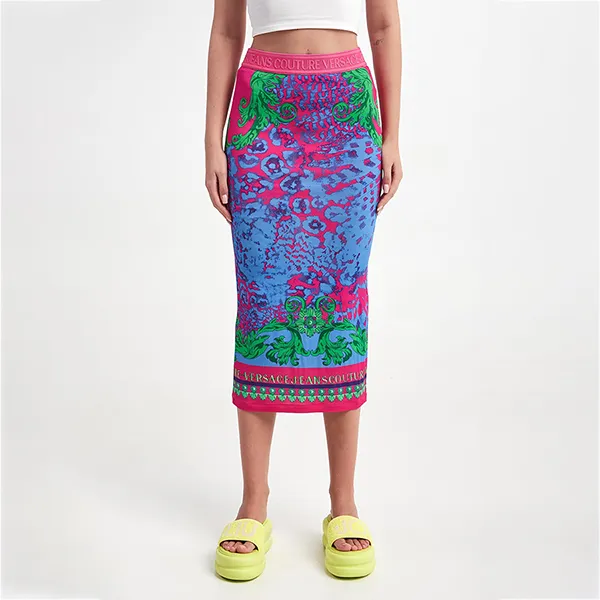Chân Váy Versace Jeans Couture Midi Skirt Pink Regular 76HAE8P7 JS330 261 Màu Xanh Hồng Size 38 - Thời trang - Vua Hàng Hiệu