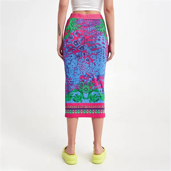Chân Váy Versace Jeans Couture Midi Skirt Pink Regular 76HAE8P7 JS330 261 Màu Xanh Hồng Size 38 - Thời trang - Vua Hàng Hiệu