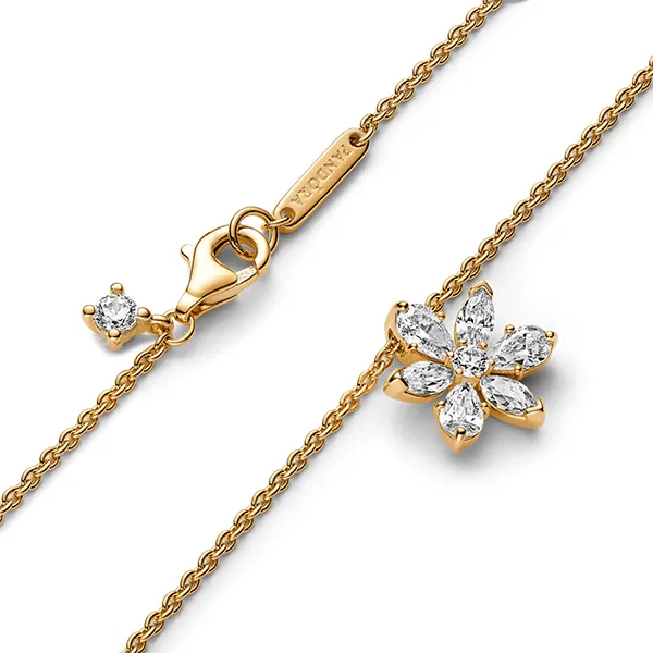 Dây Chuyền Nữ Pandora Sparkling Herbarium Cluster Pendant Necklace 362387C01 Màu Vàng Gold - Trang sức - Vua Hàng Hiệu