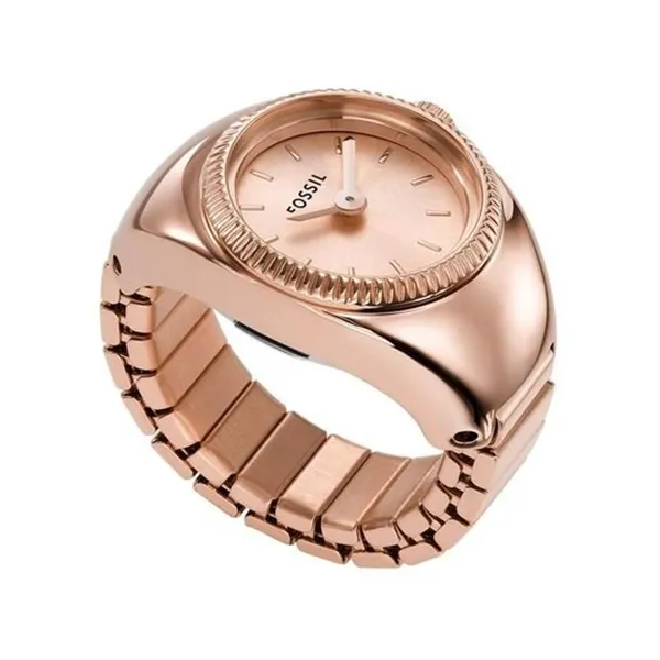 Đồng Hồ Dạng Nhẫn Nữ Fossil Watch Ring Two-Hand ES5247 Màu Vàng Hồng