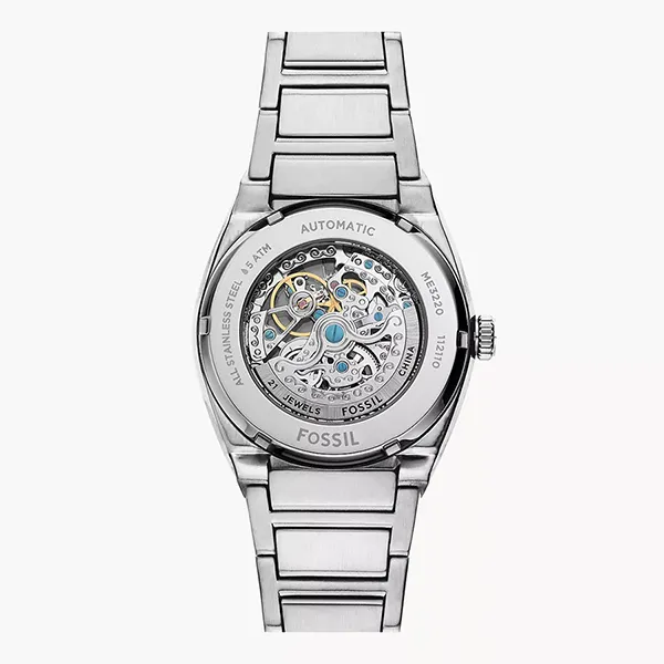 Đồng Hồ Nam Fossil Everett Automatic Stainless Steel Watch ME3220 Màu Bạc - Đồng hồ - Vua Hàng Hiệu
