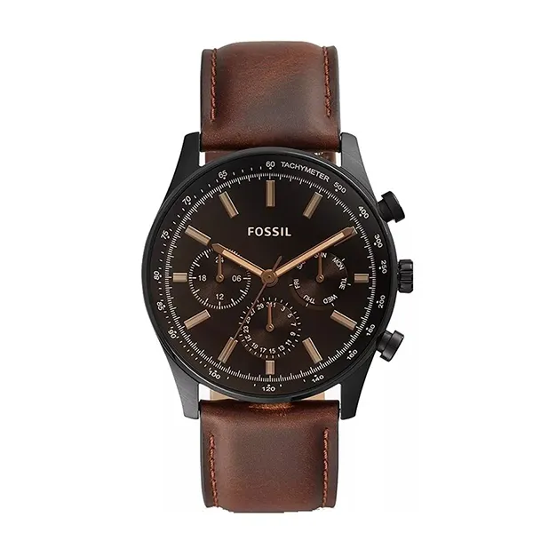 Đồng Hồ Nam Fossil Sullivan Multifunction Brown Leather Watch BQ2457 Màu Nâu - Đồng hồ - Vua Hàng Hiệu