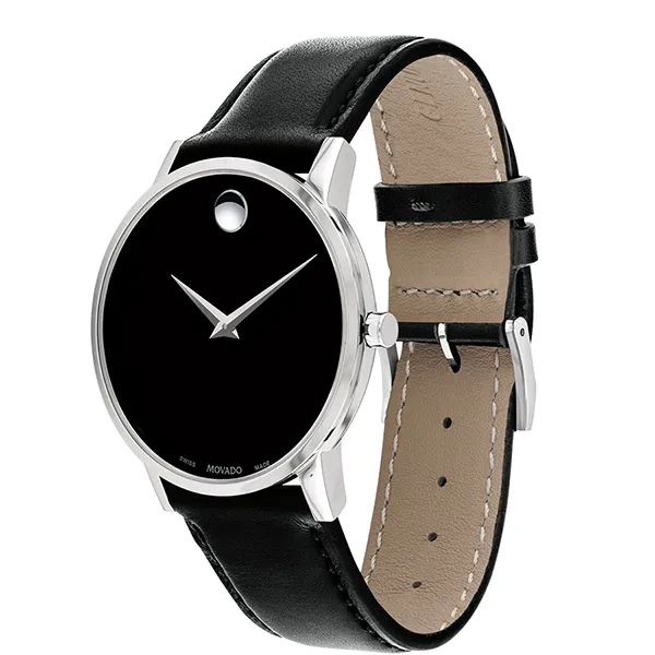 Đồng Hồ Nam Movado Classic Museum Watch 40mm 0607312 Màu Đen - Đồng hồ - Vua Hàng Hiệu