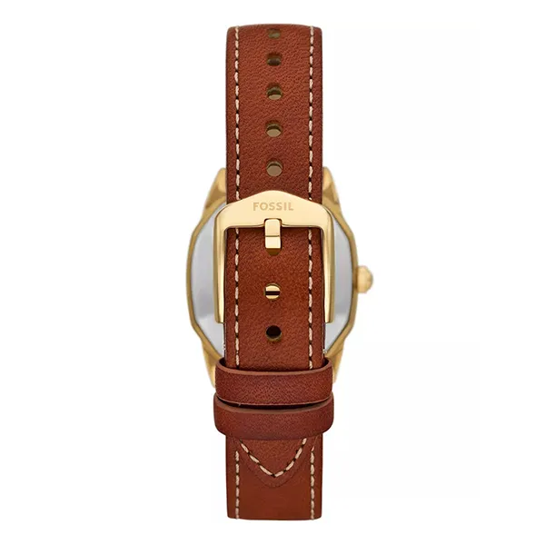 Đồng Hồ Nữ Fossil Harlow Three-Hand Medium Brown Leather Watch ES4701 Màu Nâu