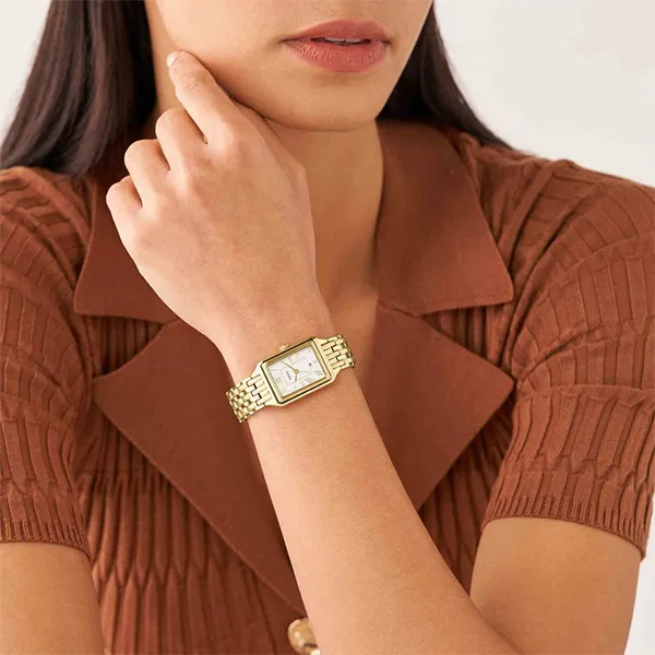 Đồng Hồ Nữ Fossil Raquel Gold-Tone Watch ES5220 Màu Vàng Gold