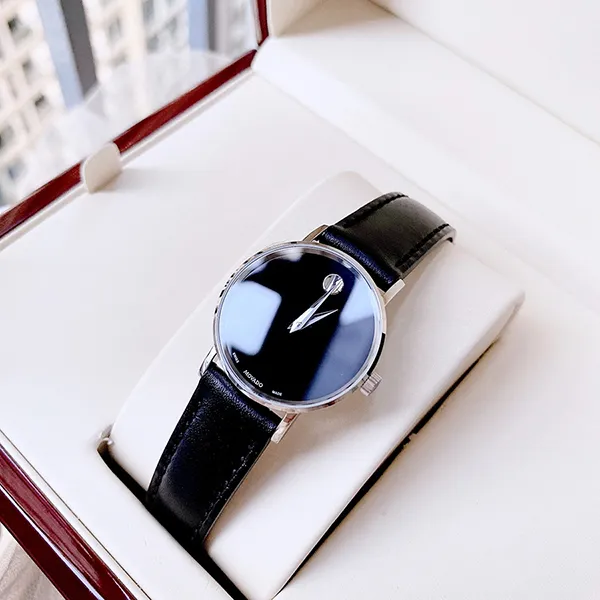 Đồng Hồ Nữ Movado Museum Classic Watch 28mm 0607317 Màu Đen - Đồng hồ - Vua Hàng Hiệu