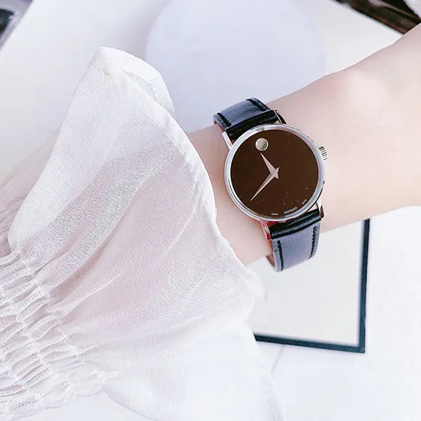 Đồng Hồ Nữ Movado Museum Classic Watch 28mm 0607317 Màu Đen - Đồng hồ - Vua Hàng Hiệu