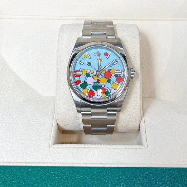 Đồng Hồ Nữ Rolex Oyster Perpetual 36mm Celebration Dial Automatic Chronometer 126000-0009 Màu Bạc Xanh - Đồng hồ - Vua Hàng Hiệu