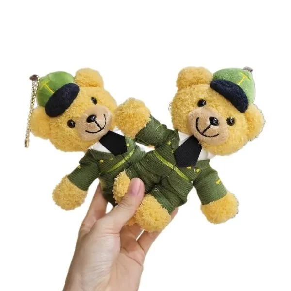 Gấu Bông TTWN BEAR Đốc Quân Màu Vàng Xanh