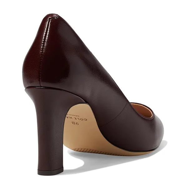 Giày Cao Gót Nữ Cole Haan Mylah Heel Pump Màu Đỏ Đô Size 8