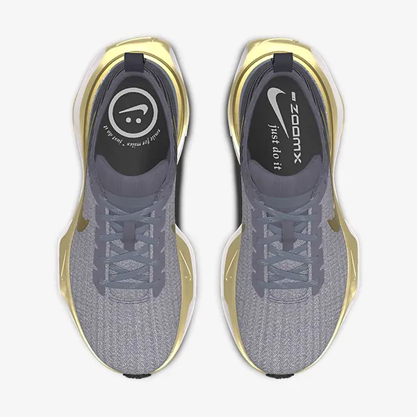 Giày Chạy Bộ Nam Nike Invincible 3 By You Custom Men's Road Running Shoes FZ1428-001 Màu Xám Vàng 38.5