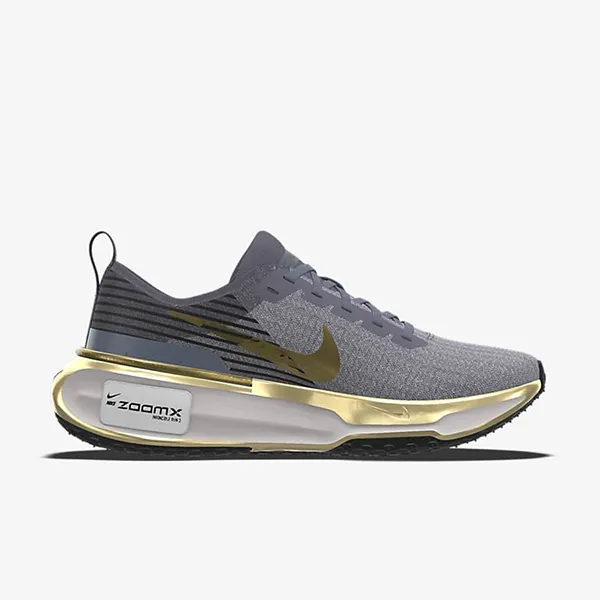 Giày Chạy Bộ Nam Nike Invincible 3 By You Custom Men's Road Running Shoes FZ1428-001 Màu Xám Vàng 38.5