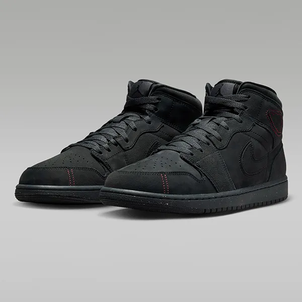 Giày Thể Thao Nam Nike Air Jordan 1 Mid SE Craft FD8634-001 Màu Đen Size 45 - Giày - Vua Hàng Hiệu
