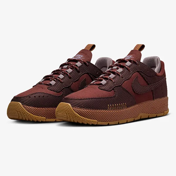 Giày Thể Thao Nữ Nike Air Force 1 Wild FB2348-202 Màu Nâu Đỏ Size 35.5