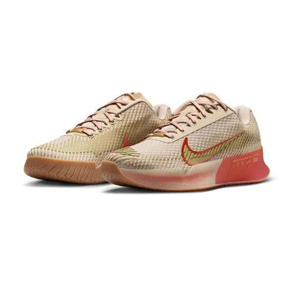 Giày Pickleball Nữ Nike Court Air Zoom Vapor 11 Premium J’aime Paris Collection FQ3165-103 Màu Nâu Vàng Size 39 - Pickleball - Vua Hàng Hiệu