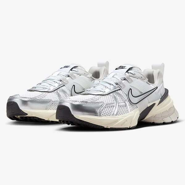 Giày Thể Thao Nữ Nike V2K Run FD0736-100 Màu Trắng Bạc Size 36