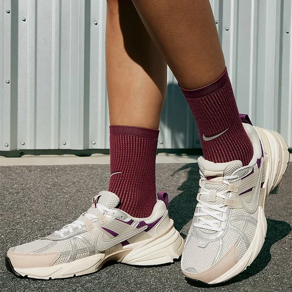 Giày Thể Thao Nữ Nike V2K Run HF4305-072 Màu Trắng Phối Tím Size 35.5 - Giày - Vua Hàng Hiệu