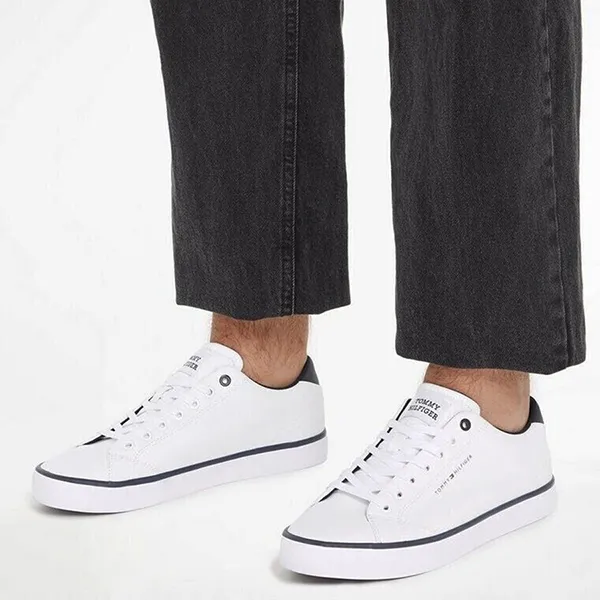 Giày Thể Thao Tommy Hilfiger FM0FM05041_BIYBS Màu Trắng Size 40 - Giày - Vua Hàng Hiệu