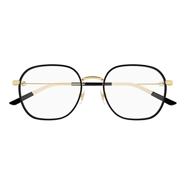 Gọng Kính Unisex Gucci GG1198OA 003 Màu Đen - Vàng - Kính mắt - Vua Hàng Hiệu