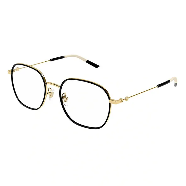 Gọng Kính Unisex Gucci GG1198OA 003 Màu Đen - Vàng - Kính mắt - Vua Hàng Hiệu