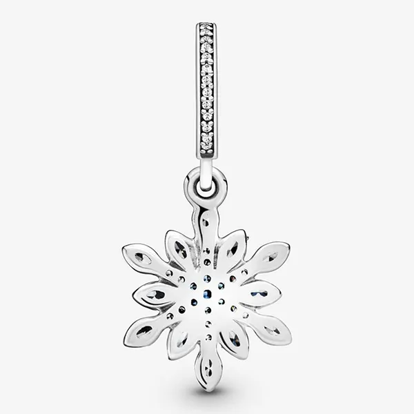 Hạt Vòng Charm Pandora Crystalized Snowflake Silver Dangle With Mixed Stones 791761NBLMX Màu Bạc/Xanh - Trang sức - Vua Hàng Hiệu