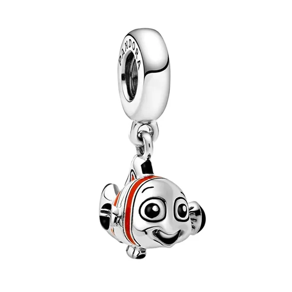 Hạt Vòng Charm Pandora Disney Nemo Sterling Silver Dangle Charm 798847C01 Màu Bạc
