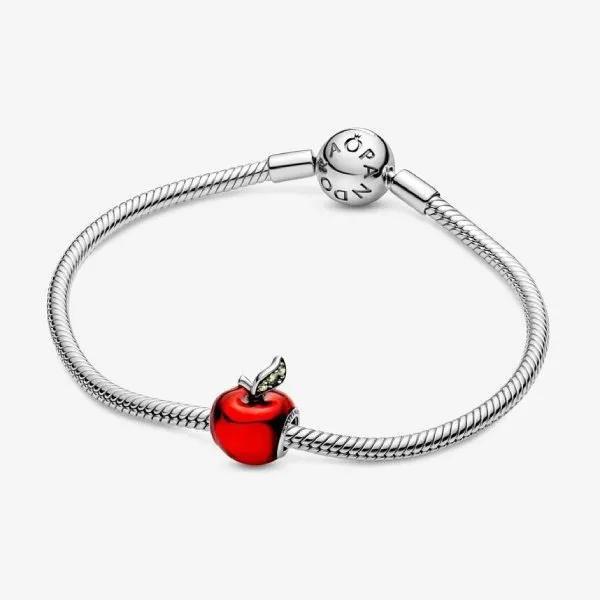 Hạt Vòng Charm Pandora Disney Snow White's Red Apple Charm 791572EN73 Màu Đỏ - Trang sức - Vua Hàng Hiệu