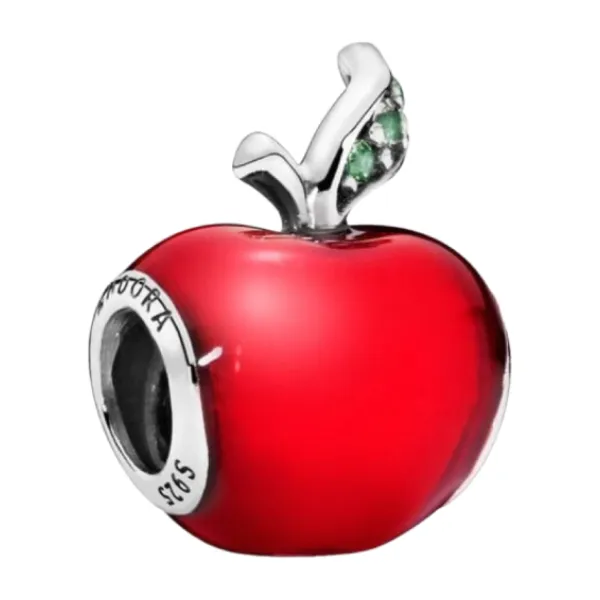 Hạt Vòng Charm Pandora Disney Snow White's Red Apple Charm 791572EN73 Màu Đỏ - Trang sức - Vua Hàng Hiệu