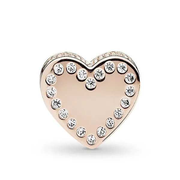 Hạt Vòng Charm Pandora Essence Dedication Charm 786305CZ Màu Vàng Hồng