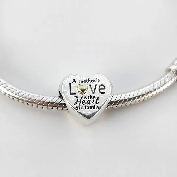 Hạt Vòng Charm Pandora Heart of the Family Charm 796265 Màu Bạc - Trang sức - Vua Hàng Hiệu