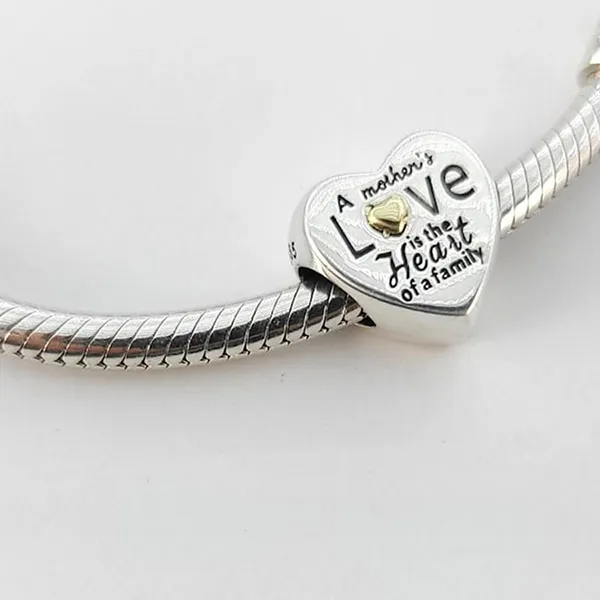 Hạt Vòng Charm Pandora Heart of the Family Charm 796265 Màu Bạc - Trang sức - Vua Hàng Hiệu