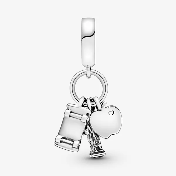 Hạt Vòng Charm Pandora New York Highlights Dangle Charm 797198ENMX Màu Bạc/Vàng - Trang sức - Vua Hàng Hiệu