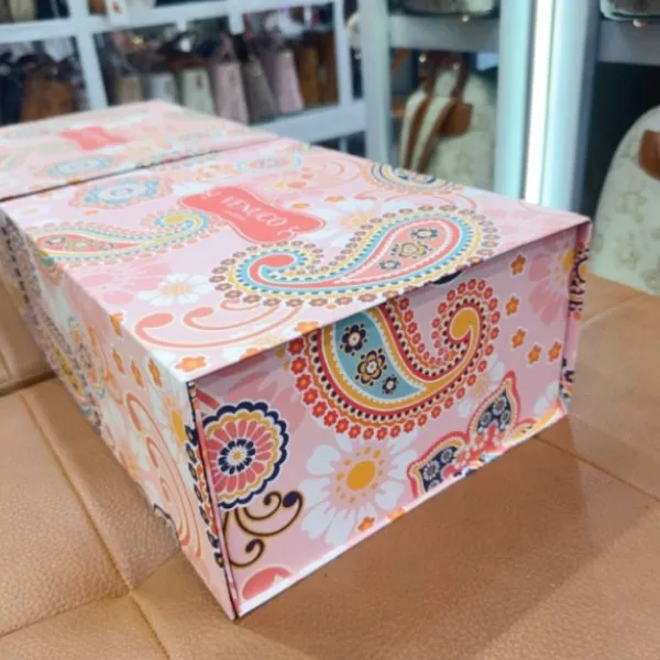 Hộp Giấy Venuco Nắp Nam Châm Màu Hồng Pastel