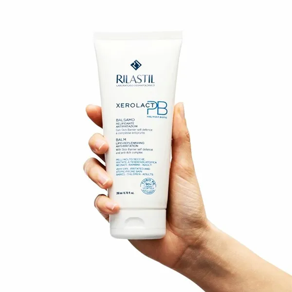 Kem Dưỡng Cấp Ẩm Phục Hồi, Giảm Mẩn Ngứa Rilastil Xerolact PB Balm Lipid Replenishing Anti Irritation 200ml