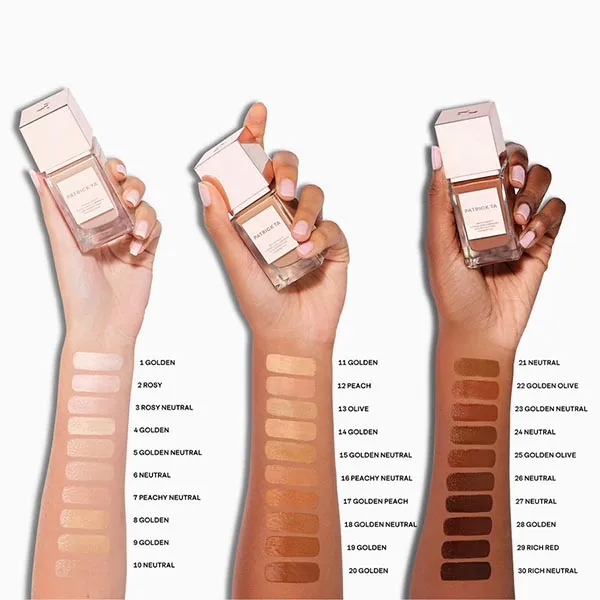 Kem Nền Patrick Ta Major Skin Hydra-Luxe Luminous Skin Perfecting Foundation Tone 4 Golden - Trang điểm - Vua Hàng Hiệu