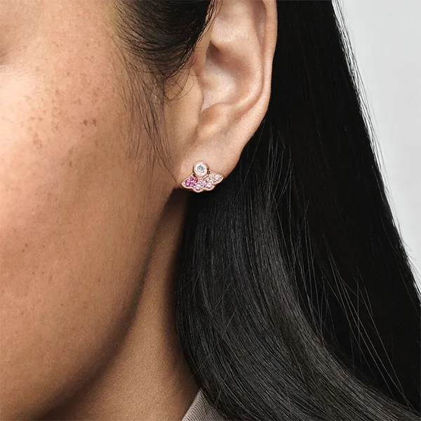 Khuyên Tai Nữ Pandora Fan 14k Rose Gold-Plated Stud Earrings 288194C01 Màu Vàng Hồng - Trang sức - Vua Hàng Hiệu