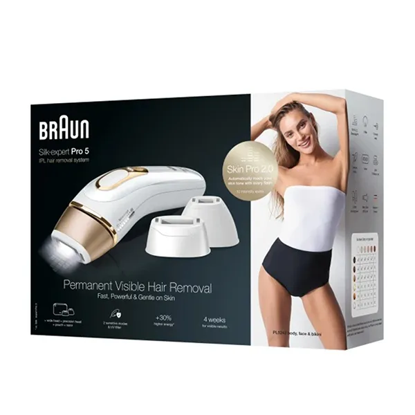 Máy Triệt Lông Braun Silk Expert Pro 5 PL5243 Màu Trắng