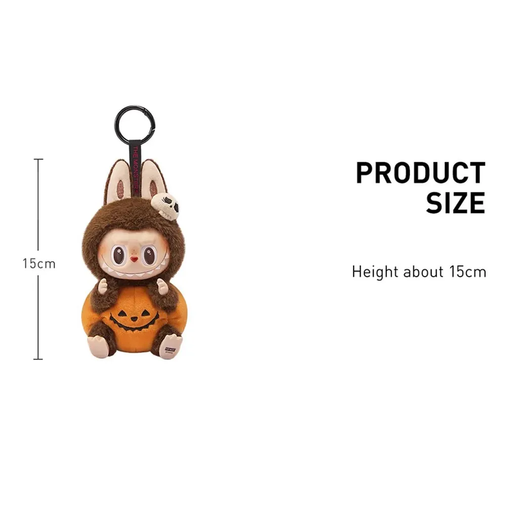 Móc Khóa Pop Mart Happy Halloween Party Series-Sitting Pumpkin Vinyl Plush Pendant Màu Nâu - Phụ kiện - Vua Hàng Hiệu