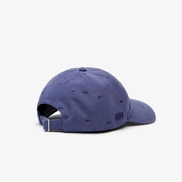 Mũ Lacoste Crocodile Print Cotton Pickleball RK4708-51-USU Màu Tím - Pickleball - Vua Hàng Hiệu