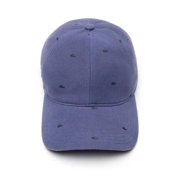 Mũ Lacoste Crocodile Print Cotton Pickleball RK4708-51-USU Màu Tím - Pickleball - Vua Hàng Hiệu