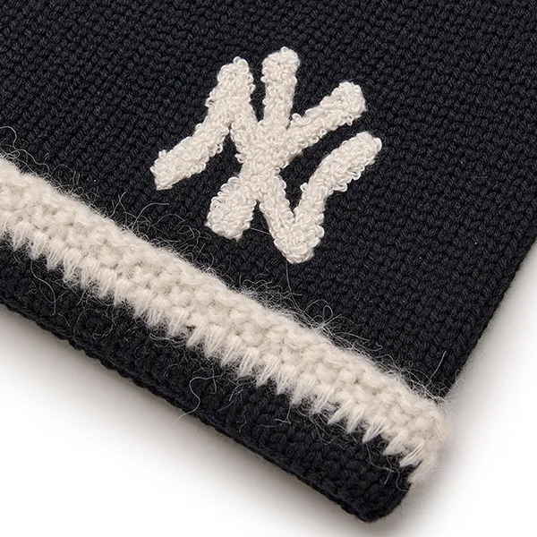 Mũ Len MLB Basic Premium No Lip Beanie New York Yankees 3ABNBM846-50BKS Màu Đen - Mũ nón - Vua Hàng Hiệu