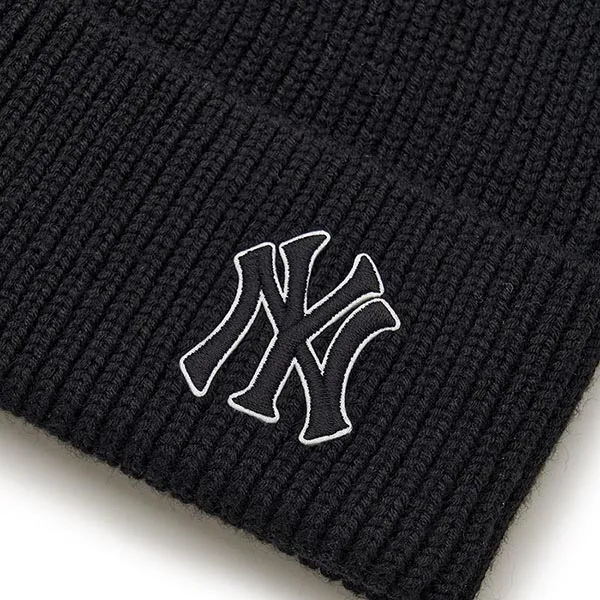 Mũ Len MLB Candy Mid Beanie New York Yankees 3ABNBM146-50BKS Màu Đen - Mũ nón - Vua Hàng Hiệu
