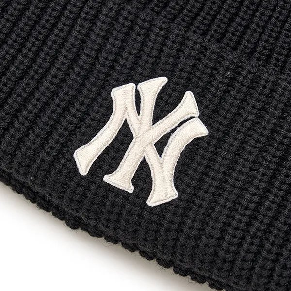 Mũ Len MLB Jelly Mead Beanie New York Yankees 3ABNBM246-50BKS Màu Đen - Mũ nón - Vua Hàng Hiệu