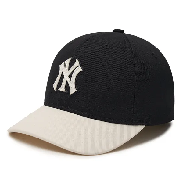 Mũ Lưỡi Trai Trẻ Em MLB New York Yankees Kids Cap 7ACP8814N-50BKS Màu Đen Phối Be - Mũ nón - Vua Hàng Hiệu