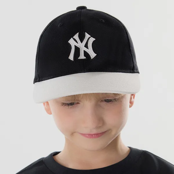 Mũ Lưỡi Trai Trẻ Em MLB New York Yankees Kids Cap 7ACP8814N-50BKS Màu Đen Phối Be - Mũ nón - Vua Hàng Hiệu